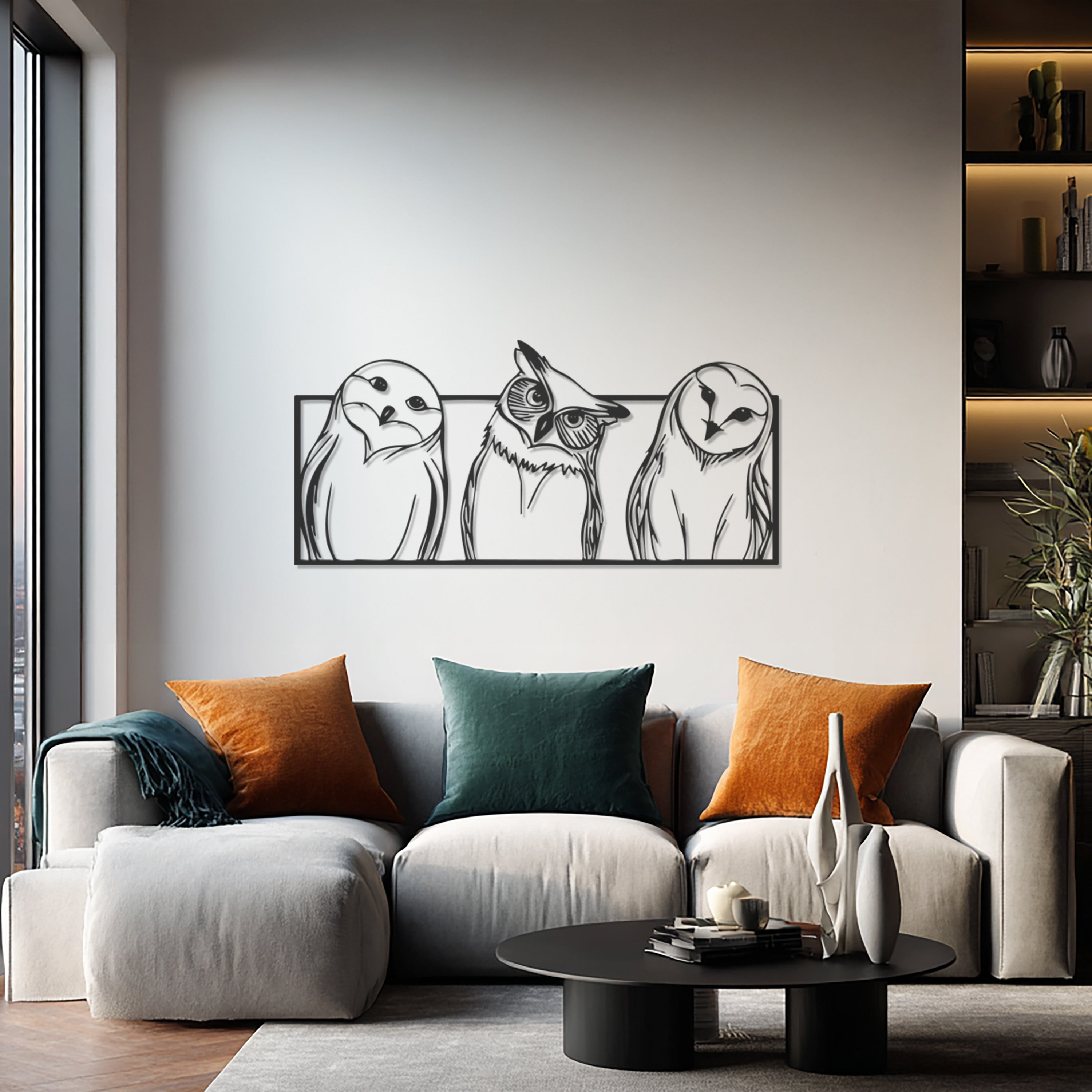 Sterrany® The Watchers Metal Bird Wall Art