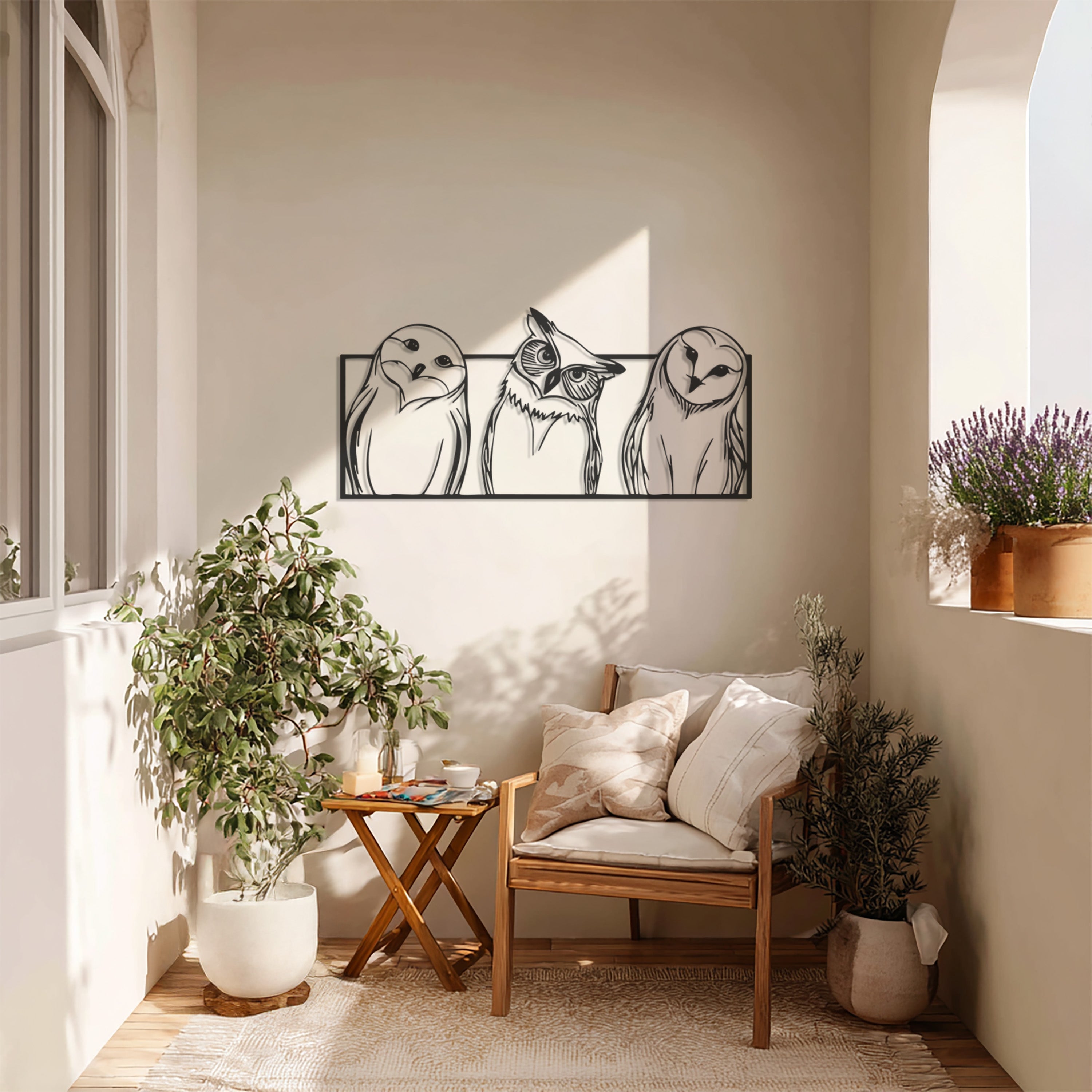 Sterrany® The Watchers Metal Bird Wall Art