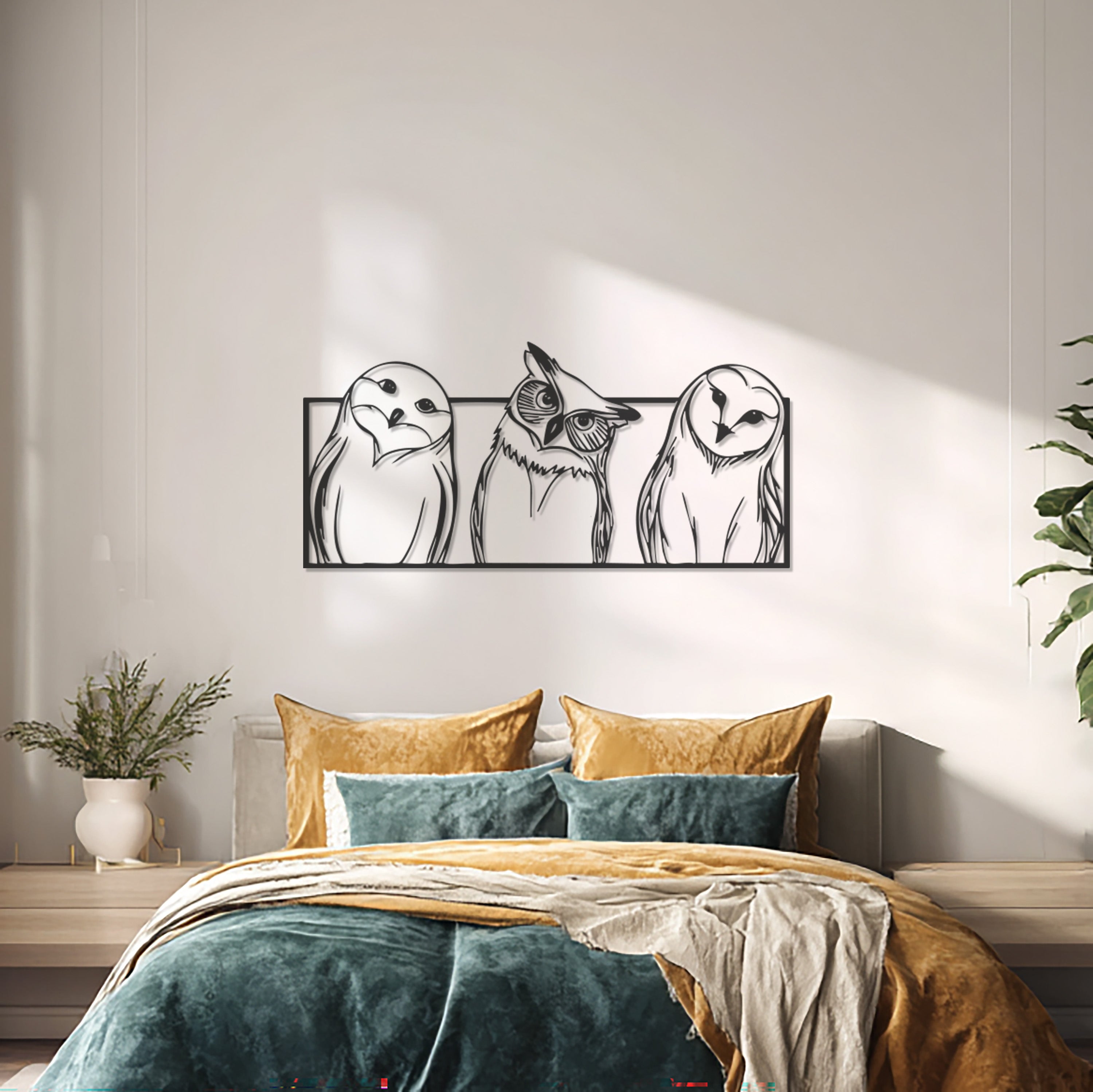 Sterrany® The Watchers Metal Bird Wall Art